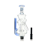 IC Glass - Recycler Nectar Collector with two chambers & Perc | Includes Titanium tip