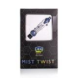 IC GLASS -MIST TWIST | The Huni Badger companion | Includes Titanium, Ceramic & quartz Tip with protector, drip bottle & Glass bucket | Comes with Adapter for HUNI BADGER