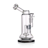 IC GLASS - 8" Rig with matric perc | Colored base & matching bowl piece