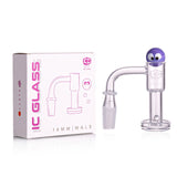 IC GLASS - FLETT| 14mm Male 90D Banger| Includes Carb Cap, Terp Balls & Sticker