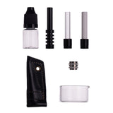 IC GLASS - WAX MAX Huni Badger's New best Bud! | Includes Titanium, Ceramic & quartz Tip with protector, drip bottle & Glass bucket  | Comes with Adapter for HUNI BADGER