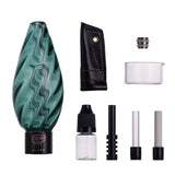 IC GLASS - WAX MAX Huni Badger's New best Bud! | Includes Titanium, Ceramic & quartz Tip with protector, drip bottle & Glass bucket  | Comes with Adapter for HUNI BADGER