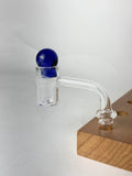 IC GLASS- AURORA | 14MM Extra Long Neck Banger| Includes Carb Cap, Terp Balls |