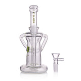 IC Glass - Premium Design | Smooth Function - 9" Clear Glass Cyclone Recycler