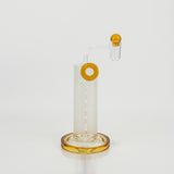 The Metamorp - 12" Color Changing Rig - Yellow  | IC Glass | Mushrooms