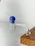 IC GLASS- AURORA | 14MM Extra Long Neck Banger| Includes Carb Cap, Terp Balls |