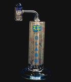 The Metamorp - 12" Color Changing Rig | IC Glass - Blue | Mushrooms