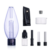 IC Glass - Honey Globe | Includes Titanium, Ceramic & Quartz Tip with Protector, Drip Bottle &amp; Glass Bucket | Adapter for Huni Badger