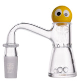 IC Quartz - MYSTIC | 14MM Male Quartz Banger with carb cap and Terp Balls | ICQ1072