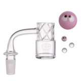 IC GLASS - GRINNELL 14MM 90D Premium Quartz Banger |Includes Terp Ball Grabber & Carb Cap