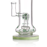 IC GLASS - 8" Rig with matric perc | Colored base & matching bowl piece