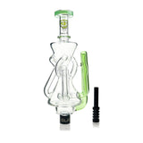 IC Glass - Recycler Nectar Collector with two chambers & Perc | Includes Titanium tip