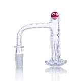 IC Quartz - CRYSTAL | 14mm Male 90° Banger | Includes Carb Cap, Terp Balls, and More - ic glass