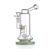 IC GLASS - 8" Rig with matric perc | Colored base & matching bowl piece