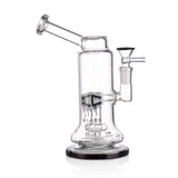 IC GLASS - 8" Rig with matric perc | Colored base & matching bowl piece