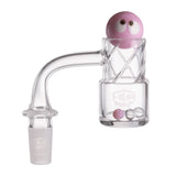 IC GLASS - GRINNELL 14MM 90D Premium Quartz Banger |Includes Terp Ball Grabber & Carb Cap