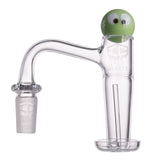 IC Quartz GREENGOLD 14mm Male Banger with Carb Cap and Terp Balls - 90° Angle