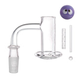 IC GLASS - TAHOMA | 14MM 90D Male | Premium Quartz Banger with Carb Cap  & Terp Ball Grabber