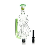 IC Glass - Recycler Nectar Collector with two chambers & Perc | Includes Titanium tip