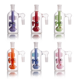 IC GLASS Ash Catcher | 14mm Male 90Degree |  With 3 Space Men Design 5"