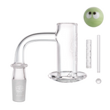 IC GLASS - TAHOMA | 14MM 90D Male | Premium Quartz Banger with Carb Cap  & Terp Ball Grabber