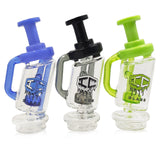 IC GLASS -  Puffco Attachment Glass Recycler | 6.3 Inch Tall | Assorted 3 Colors | ICPU90