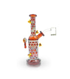 IC Glass Fumed Honeycomb Rig with Honeybees | Honeycomb Drip | Banger Included
