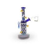 IC Glass Fumed Honeycomb Rig with Honeybees | Honeycomb Drip | Banger Included