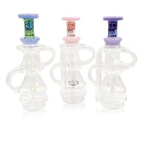 IC GLASS -  Puffco Attachment Glass Recycler | 6.3 Inch Tall | Assorted 3 Colors | ICPU104