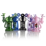 IC GLASS - 5.5 Inch Waterpipe with Flower Inside | Assorted 5 Colors