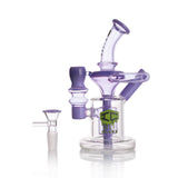 IC GLASS - Mini Recycler | Milky Colors | 6.5" - Your Perfect Dab Rig Upgrade