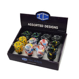 IC GLASS - Assorted Designer Bowl Pieces | 14MM Male | 6 Styles | 12 pc/box | $7.50/pc